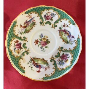 Copeland Spode‎ Teacup Saucer in Rutland Pattern.  Broken cup is included.